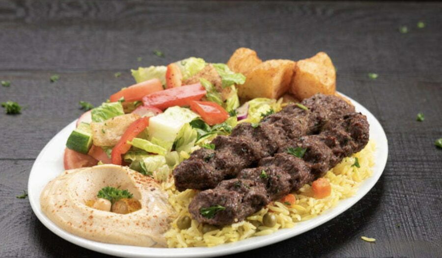 Kofte kabob plate