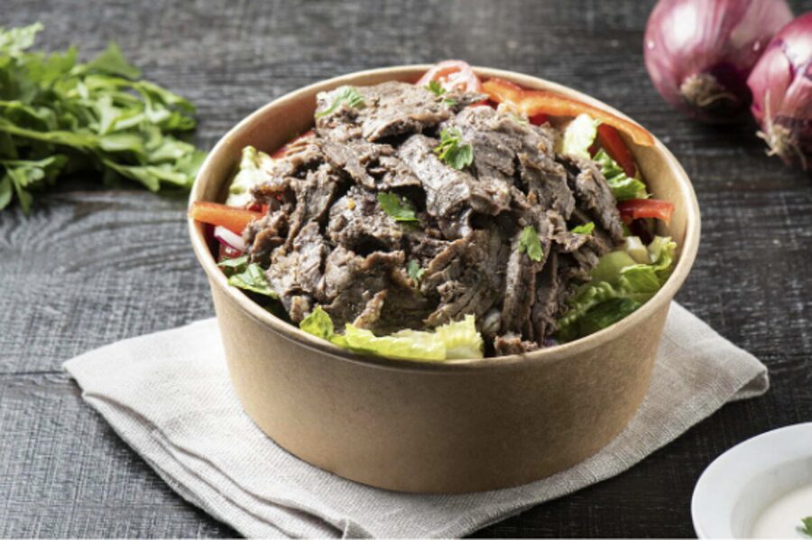 Beef Over Salad